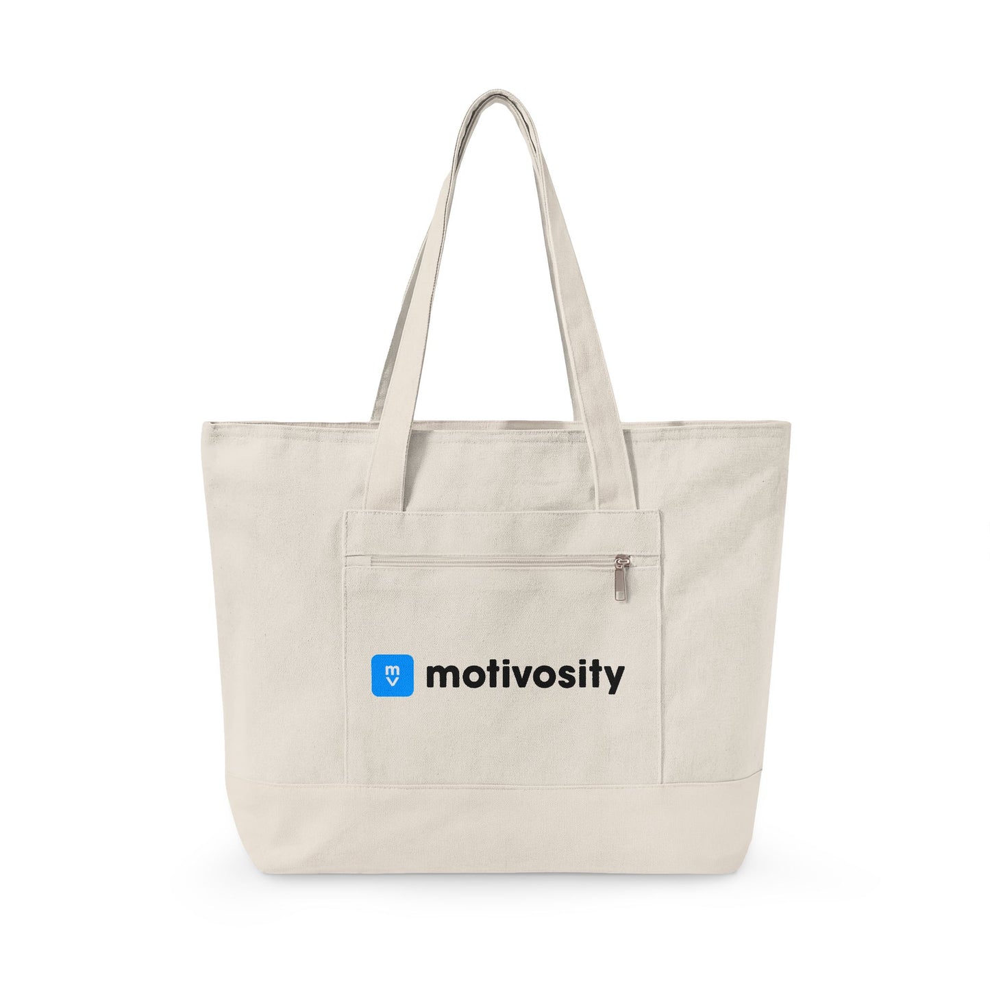 Sample Zippered Canvas Tote Bag