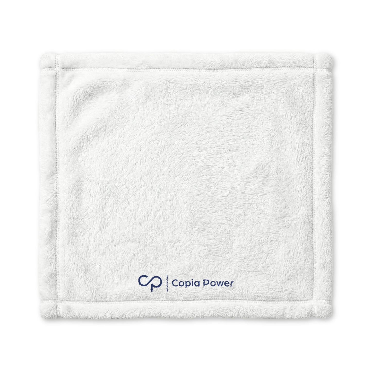 Copia Power Minky Baby Lovey Blanket - White