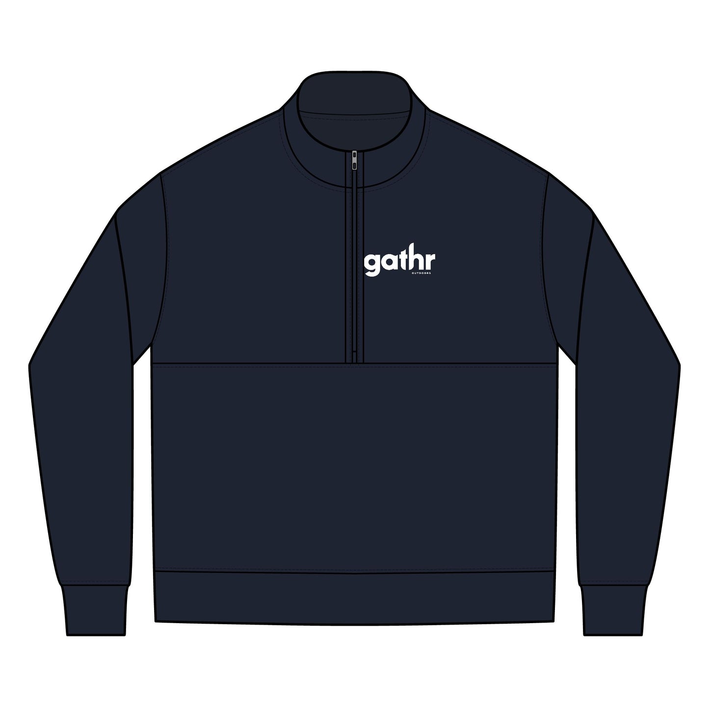 Gathr Nike Club Fleece Sleeve Swoosh Half Zip