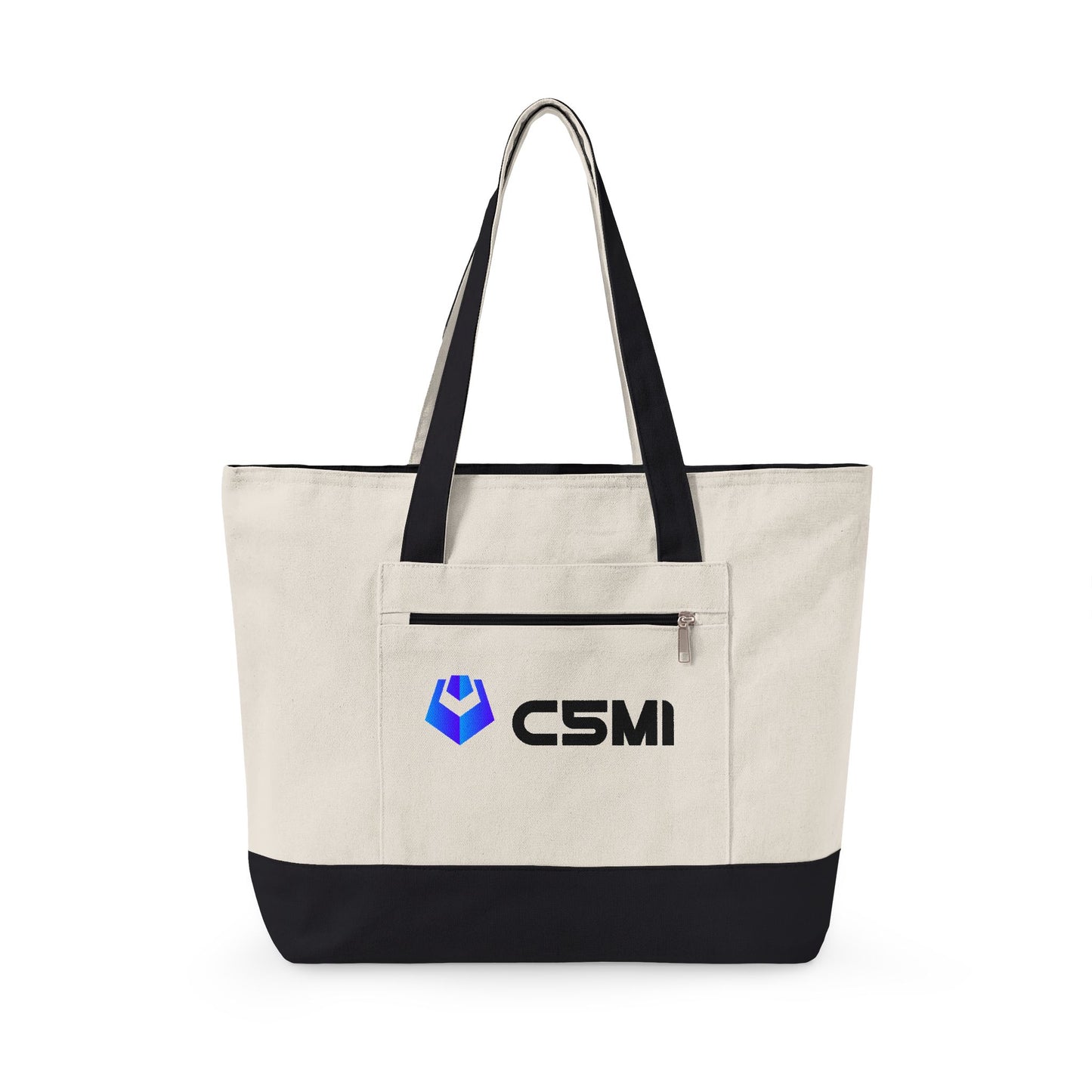 C5MI Zippered Canvas Tote Bag