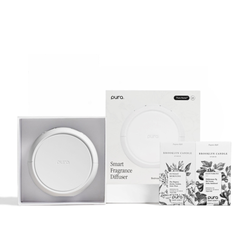 pura Home Smart Fragrance Diffuser Set 5th Gen, Santorini and Sunday Morning by Brooklyn Candle Studio - 900-03431.png