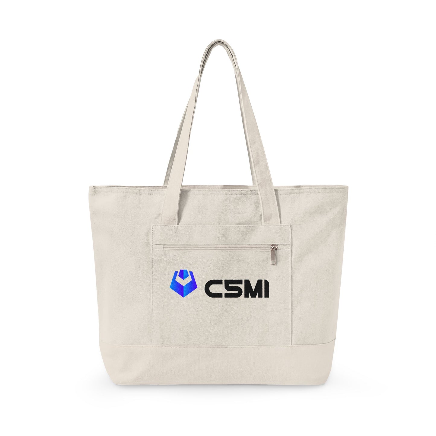 C5MI Zippered Canvas Tote Bag