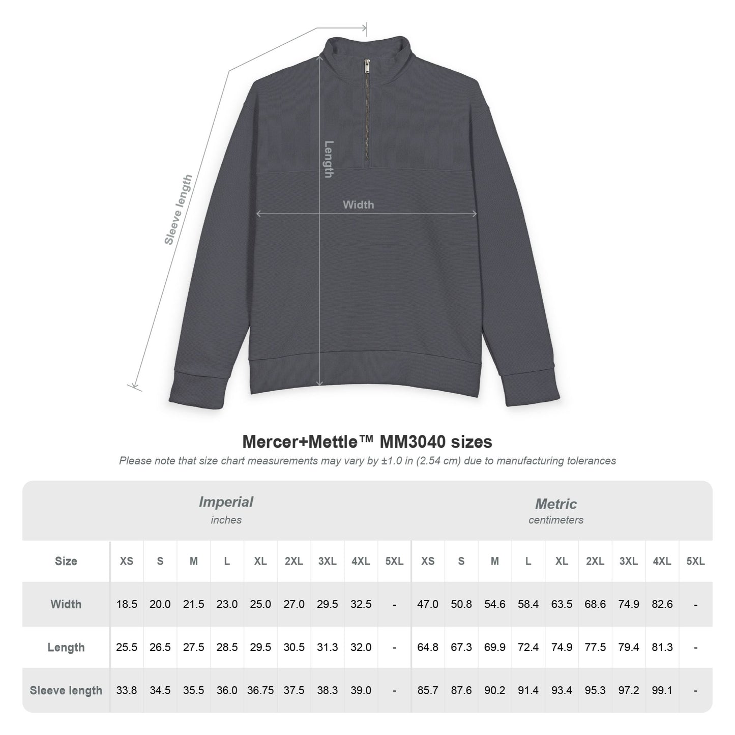 Sample Mercer+Mettle Linear Texture Quarter-Zip - DTF