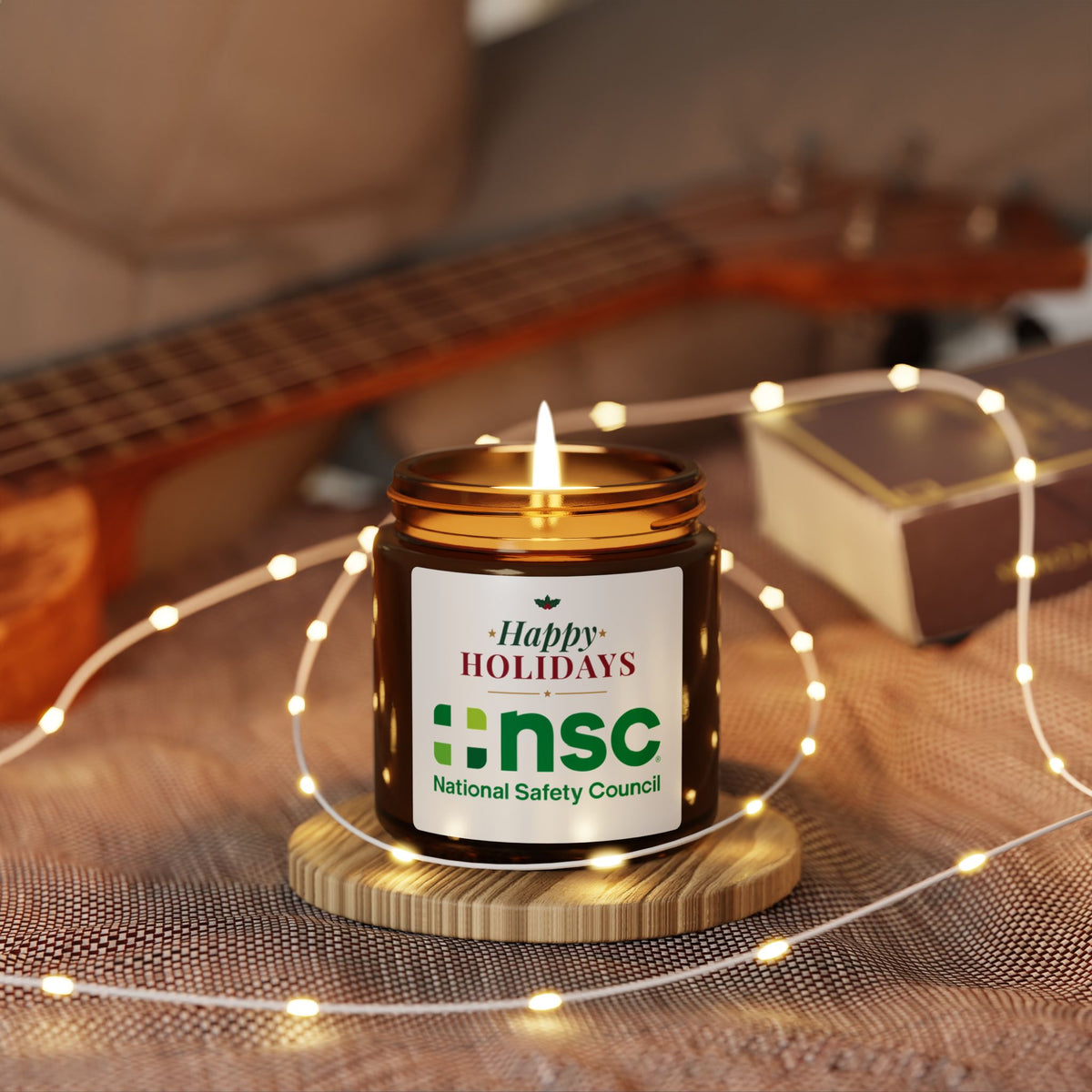 National Safety Council Christmas Scented Soy 4oz Candle