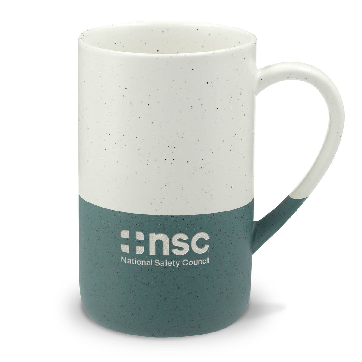 National Safety Council Christmas Speckled Wayland Ceramic Engraved Mug, 13oz