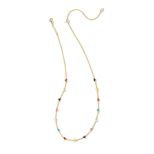Kendra Scott Haven Heart Gold Strand Necklace, Multi Mix - 9608800165.png