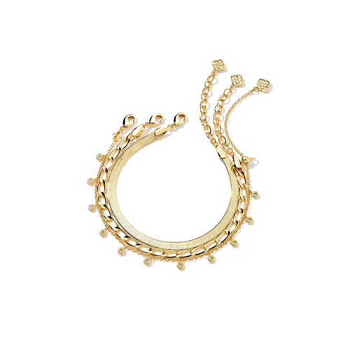 Kendra Scott Kassie Set of 3 Bracelets Gold - 9608801670.png