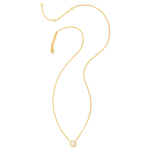 Kendra Scott Davie Pearl 18K Gold Vermeil Pendant Necklace, Freshwater Cultured Pearl - 9608852488.png