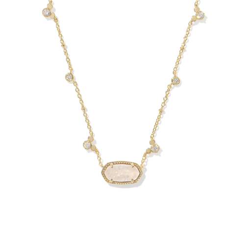 Kendra Scott Disney Gold Mickey Mouse Elisa Short Pendant Necklace, Iridescent Drusy - 9608863843.png