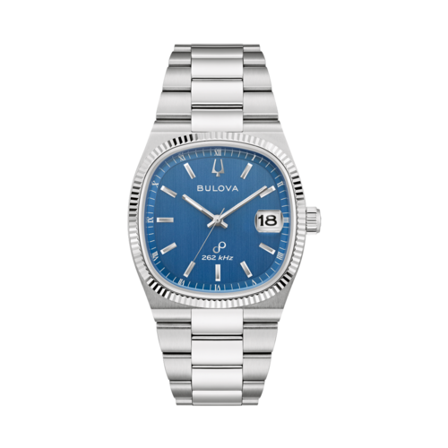 Bulova Mens Super Seville Stainless Steel Watch, Blue Dial/Silver-Tone Case, 37.5mm - 96B440.png