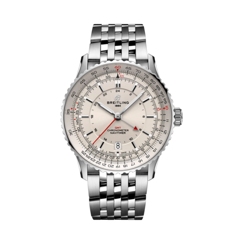 Breitling Navitimer Automatic GMT 41 Stainless Steel Watch, Beige Dial, 41mm - A32310211G1A1.png