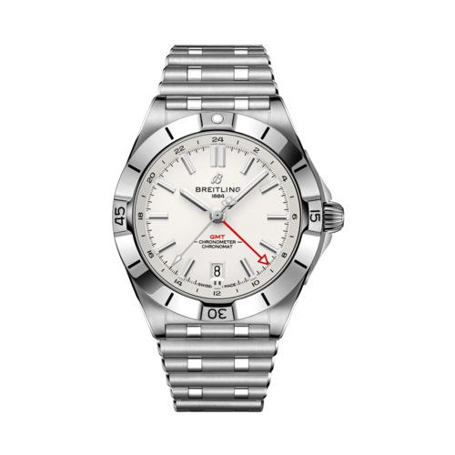 Breitling Chronomat Automatic GMT 40 Stainless Steel Watch, White Dial, 40mm - A32398101A1A1.png