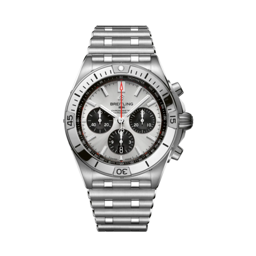 Breitling Chronomat B01 42 Stainless Steel Watch, Silver Dial, 42mm - AB0134101G1A1.png