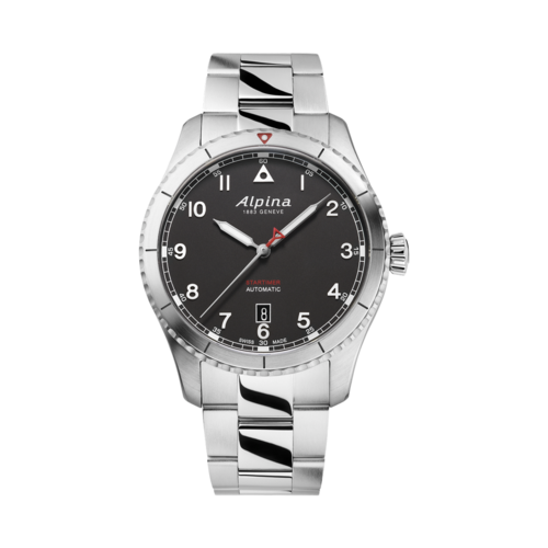 Alpina Mens Startimer Pilot Automatic Stainless Steel Watch, Black Dial/Silver-Tone Case, 41mm - AL-525BW4S26B.png