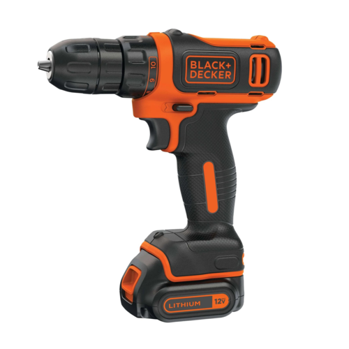 Black & Decker 12V MAX Cordless Lithium Drill/Driver, 550 RPM, 1.5 Amp - BDCDD12C.png