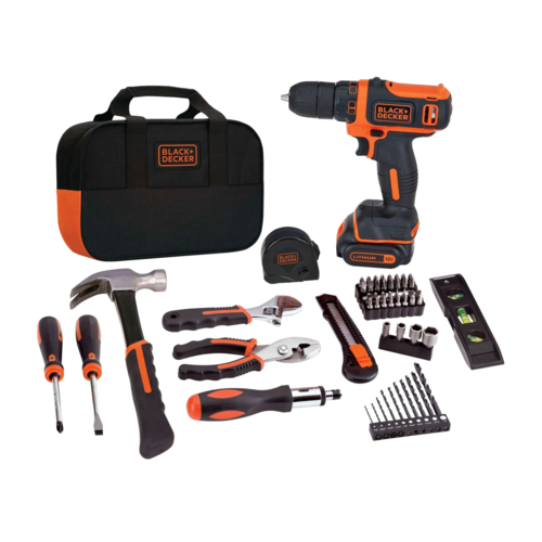 Black & Decker 12V MAX Cordless Drill/Driver + 59 Piece Project Kit - BDCDD12PK.png