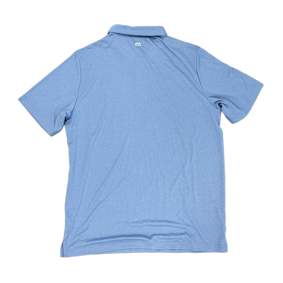 'Motivosity' Blue Travis Mathews Polo - Men's