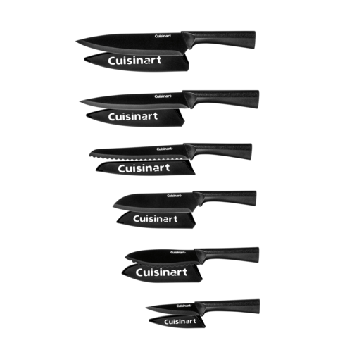 Cuisinart 12-Piece Black Metallic Coated Knife Set with Blade Guards - C55-12PMB.png