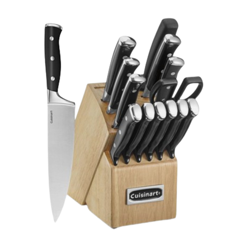 Cuisinart Triple Rivet 15-Piece Cutlery Set with Block, Black/Stainless - C77BTR-15P.png