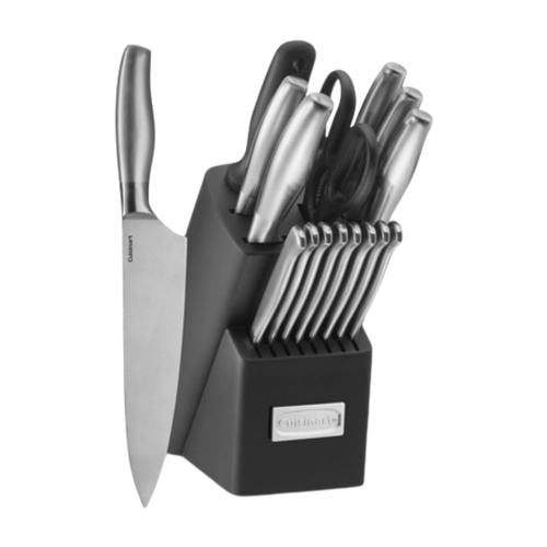 Cuisinart Artiste Collection 17-Piece Knife Block Set, Stainless Steel - C77SS-17P.png