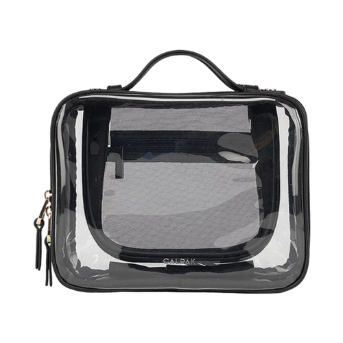 CALPAK Medium Clear Cosmetics Case Black - CMM2201-BLACK.png