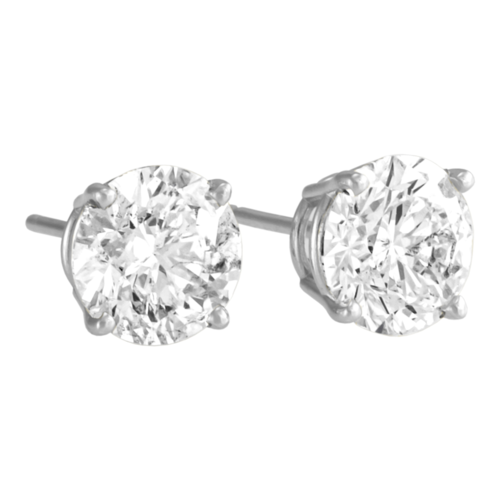 Antwerp Royal Stud Earrings 14K White Gold, 0.25 carat total weight - E24W2-12.png