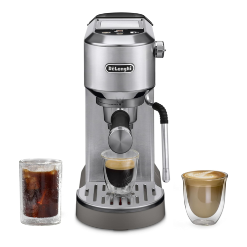 DeLonghi Dedica Duo Espresso Machine with Cold Brew, Metal - EC890M.png