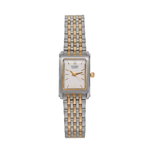 Citizen Womens Quartz Stainless Steel Watch, White Dial/Two-Tone Case, 18mm - EJ5854-56A.png