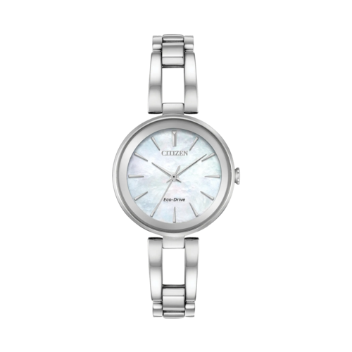 Citizen Womens Axiom Stainless Steel Watch, White Mother-of-Pearl Dial/Silver-Tone Case, 28mm - EM0630-51D.png