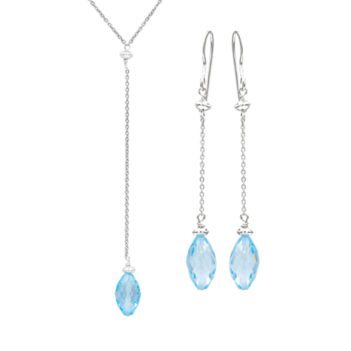 Antwerp Blue Topaz Briolette Earrings and Necklace Set - ERPBT200310.png