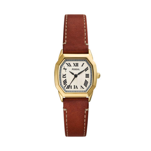Fossil Womens Harlow Three-Hand Medium Brown Leather Watch, 27mm - ES5364.png