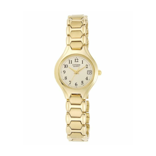 Citizen Womens Quartz Stainless Steel Watch, Champagne Dial/Gold-Tone Case, 23mm - EU2252-56P.png