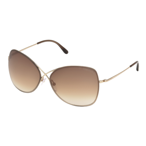 Tom Ford Womens Colette Butterfly Sunglasses, Shiny Rose Gold/Gradient Brown, Size 63 frame - FT0250-6328F.png