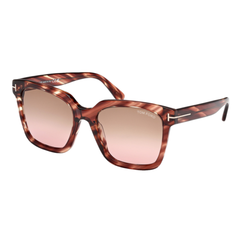 Tom Ford Womens Selby Sunglasses Red Havana/Gradient Brown, Size 55 frame - FT0952-5554F.png