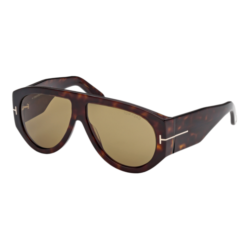 Tom Ford Bronson Sunglasses Dark Havana/Green, Size 60 frame - FT1044-6052N.png