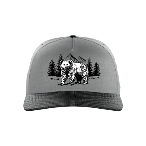Waggle Grizz Corduroy Brim Hat Gray - GRZZCYHATDGY.png