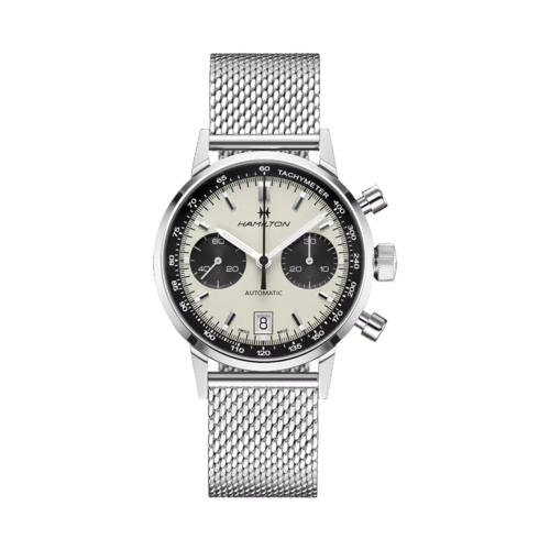 Hamilton American Classic Intra-Matic Auto Chrono Stainless Steel Watch, White Dial, 40mm - H38416111.png