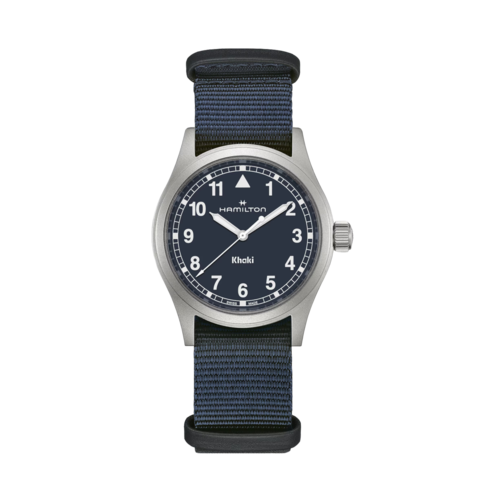 Hamilton Khaki Field Quartz Blue Textile Strap Watch, Blue Dial, 38mm - H69401940.png
