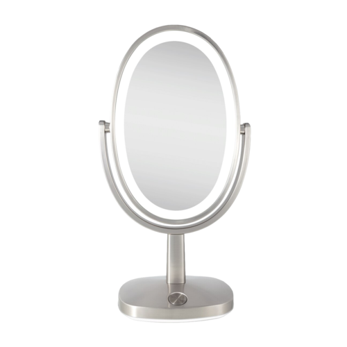 Zadro NEWPORT Ultra Bright Adaptive Color LED Vanity Mirror, 5X/1X, Satin Nickel - LOVAR45.png