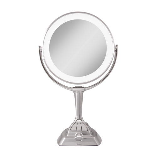 Zadro LED Variable Lighted Vanity Mirror 1X/10X, Satin Nickel Finish - LVAR410.png