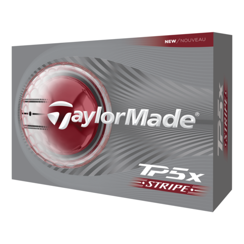 TaylorMade TP5x Stripe Golf Balls White, 2026 - M1055301.png