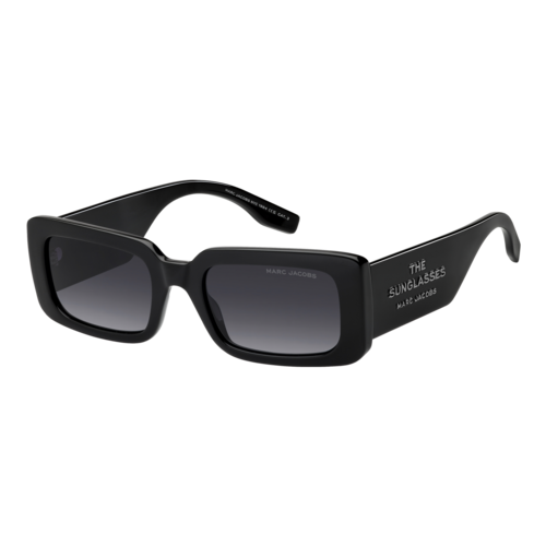 Marc Jacobs The Rectangle Sunglasses Black/Dark Grey Gradient, Size 53 frame - MARC-804SLASHS-807-BLACK.png