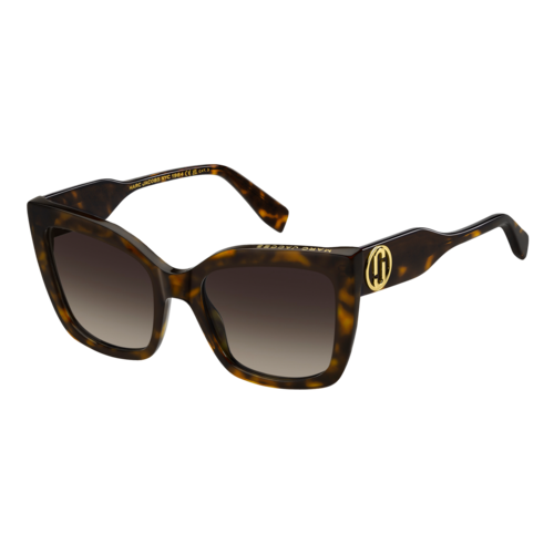 Marc Jacobs The J Marc Square Sunglasses Havana/Brown Gradient, Size 54 frame - MARC-811SLASHS-086-HVN.png