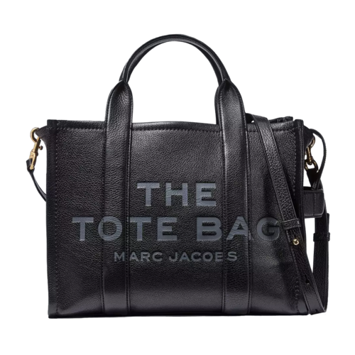 Marc Jacobs The Leather Medium Tote Bag Black - MJ-H004L01PF21-001.png