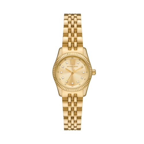 Michael Kors Womens Petite Lexington Pave Gold-Tone Watch, 26mm - MK4741.png