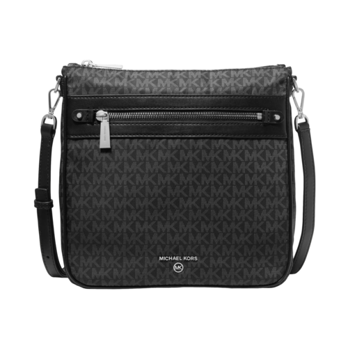 Michael Kors Jet Set Large Logo Print Woven Crossbody Bag, Black - MKHB-32F2ST9C9C-001.png