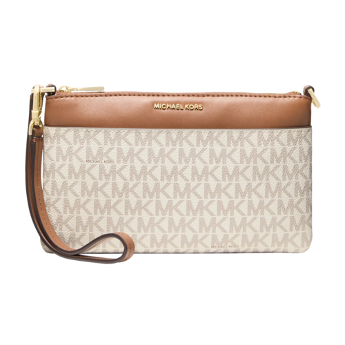 Michael Kors Jet Set Medium Signature Logo Wristlet, Vanilla/Acorn - MKHB-32F5GJ6F6B-149.png