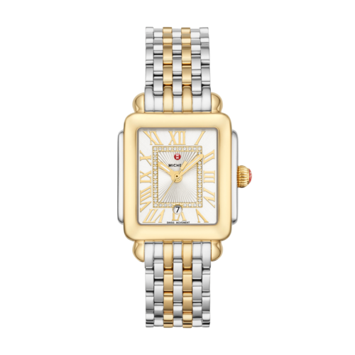 Michele Deco Madison Mid Two-Tone 18K Gold-Plated Diamond Dial Watch, 31mm - MWW06G000013.png