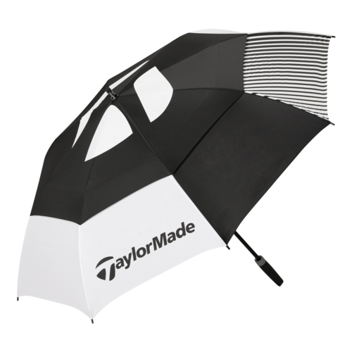 TaylorMade 64-in Double Canopy Umbrella Black/White - N3845601.png