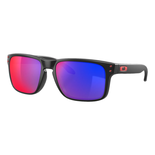 Oakley Holbrook Sunglasses Matte Black/Positive Red Iridium, Size 55 frame - OO9102-36.png